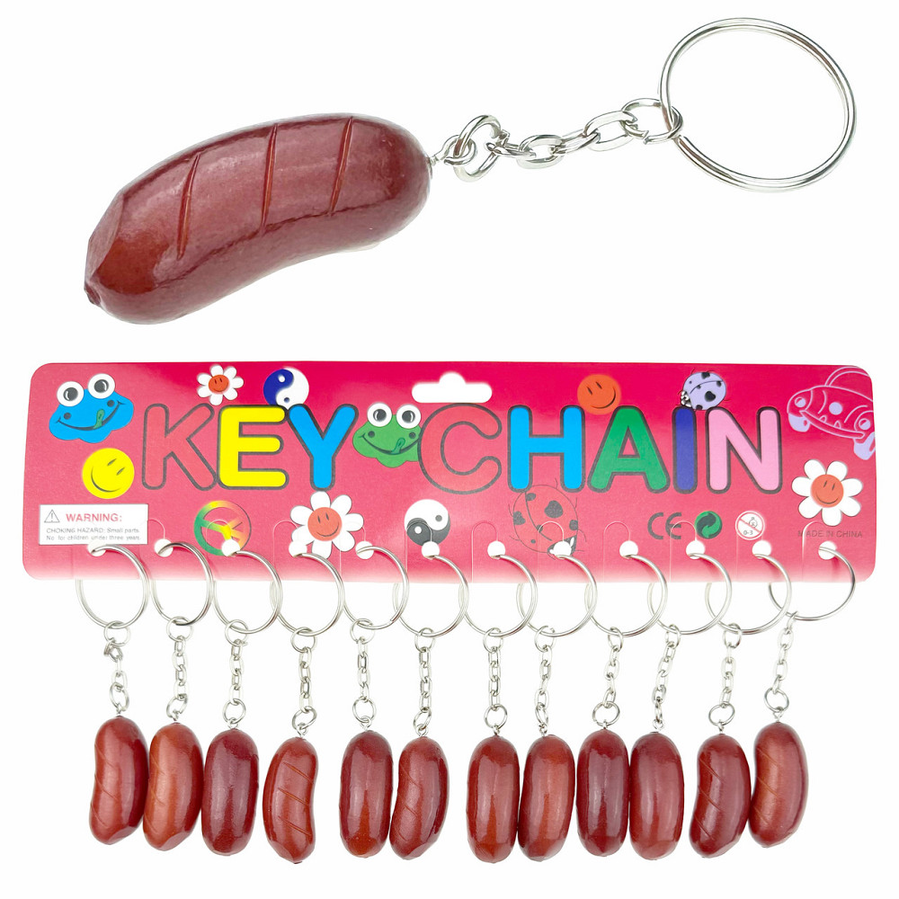 Брелок для ключів Сарделька 12 шт. Київ - фото 1