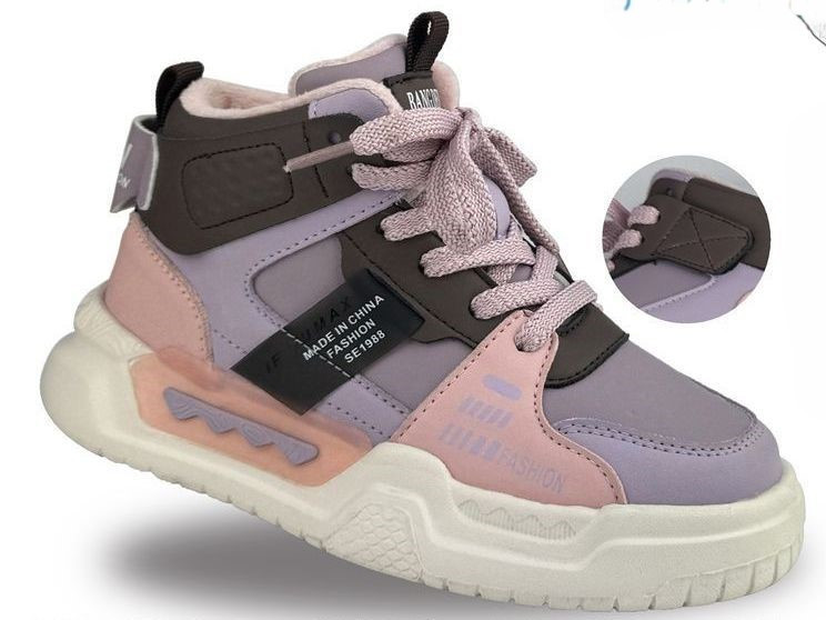 Детские демисезонные хайтопы для девочки на флисе 31,32,33,34,35,36 Николаев - изображение 1