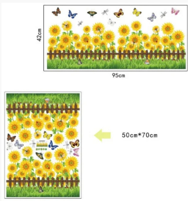 Інтер'єрна наклейка Соняшники Київ - фото 4