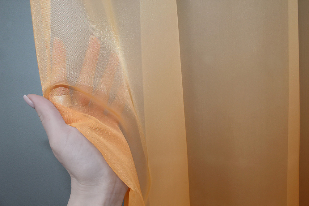 Тюль VR-Textil 754т Омбре шифон Оранжевый с белым 300х270 см (42-0175) Киев - изображение 5