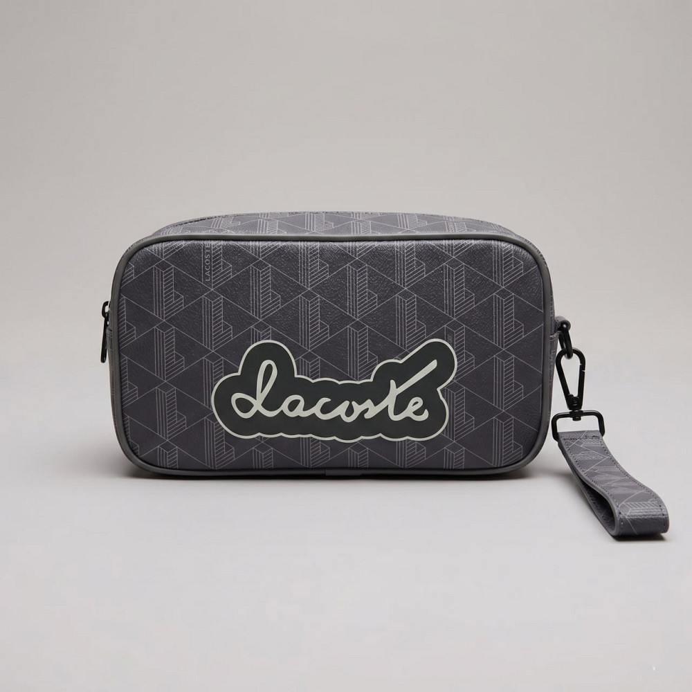 Мужская борсетка, косметичка, органайзер Lacoste (46688)серая Киев - изображение 5