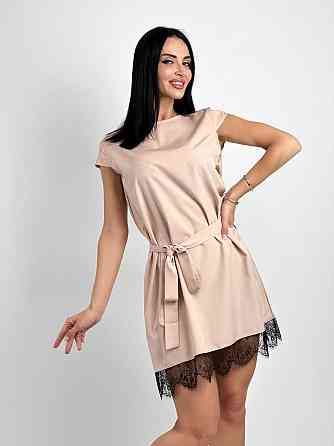 Літня елегантна сукня "Шеррі" оптом | Розпродаж моделі Бежевий, 40-42 Київ