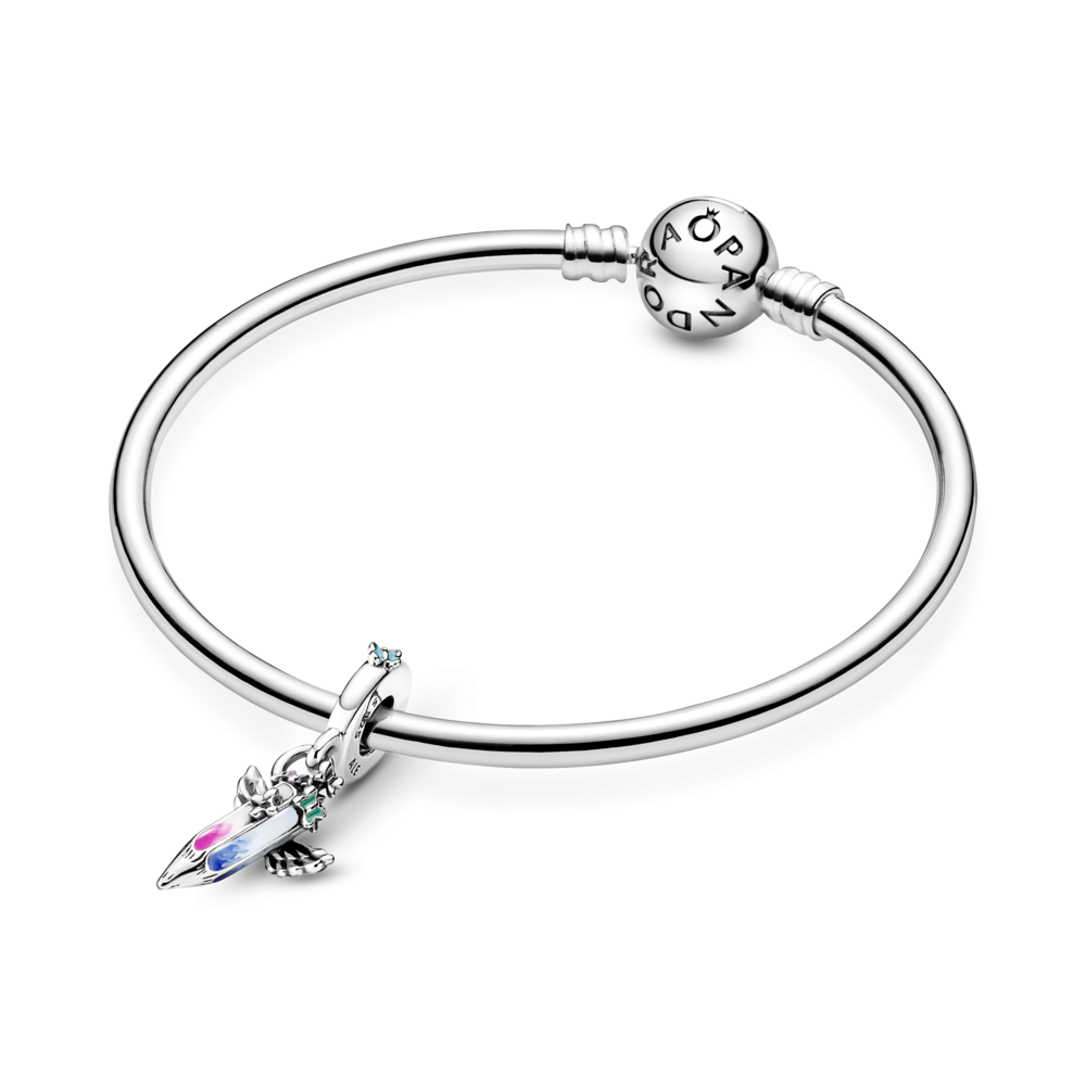 Серебряный шарм Бусина 