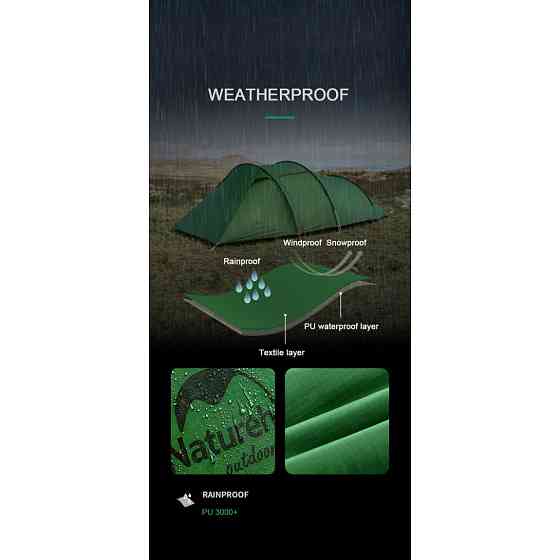Намет тримісний Naturehike Opalus, UL, NH17L001-L, світло-зелений Рівне