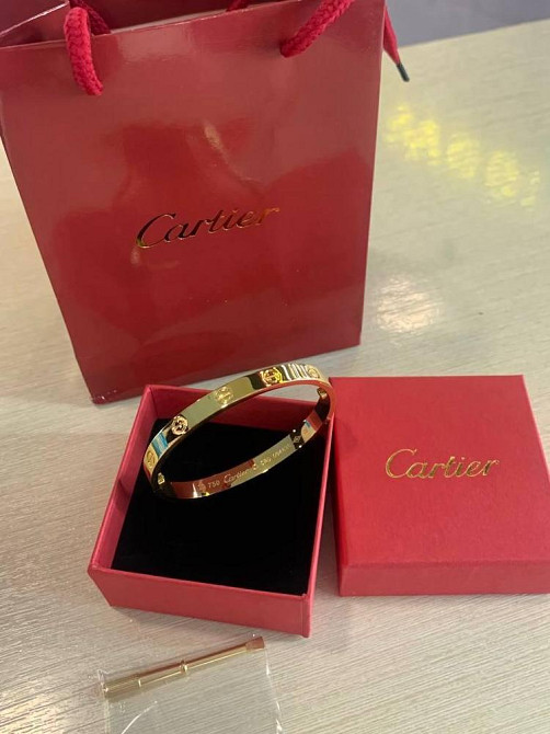 Браслет Cartier Love — символ кохання в сяючому лимонному золоті  | Викрутка в комплекті Одеса - фото 10