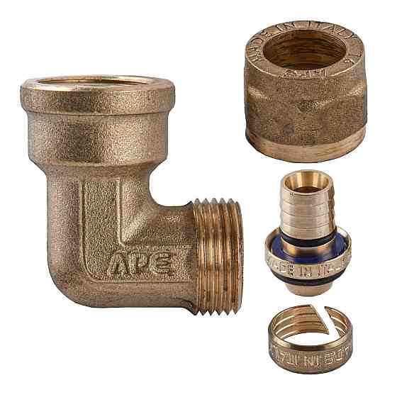Уголок с внутренней резьбой APE ITALY 752 L 1/2″х16 (000000865) Киев