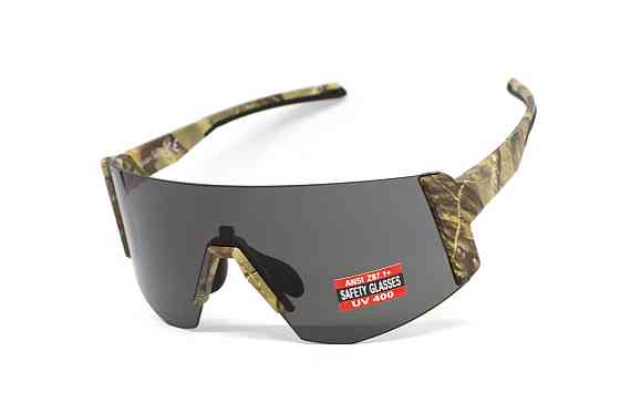 Окуляри захисні Global Vision Astro Camo (gray), сірі в камуфльованій оправі (з можливістю установки діоптрійної вставки) Запорожье