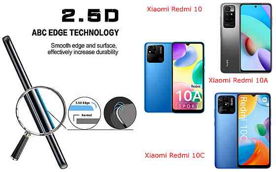 Захисне скло ArmorGlass для Xiaomi Redmi 10, 10A, 10C – стійке до подряпин та ударів Київ