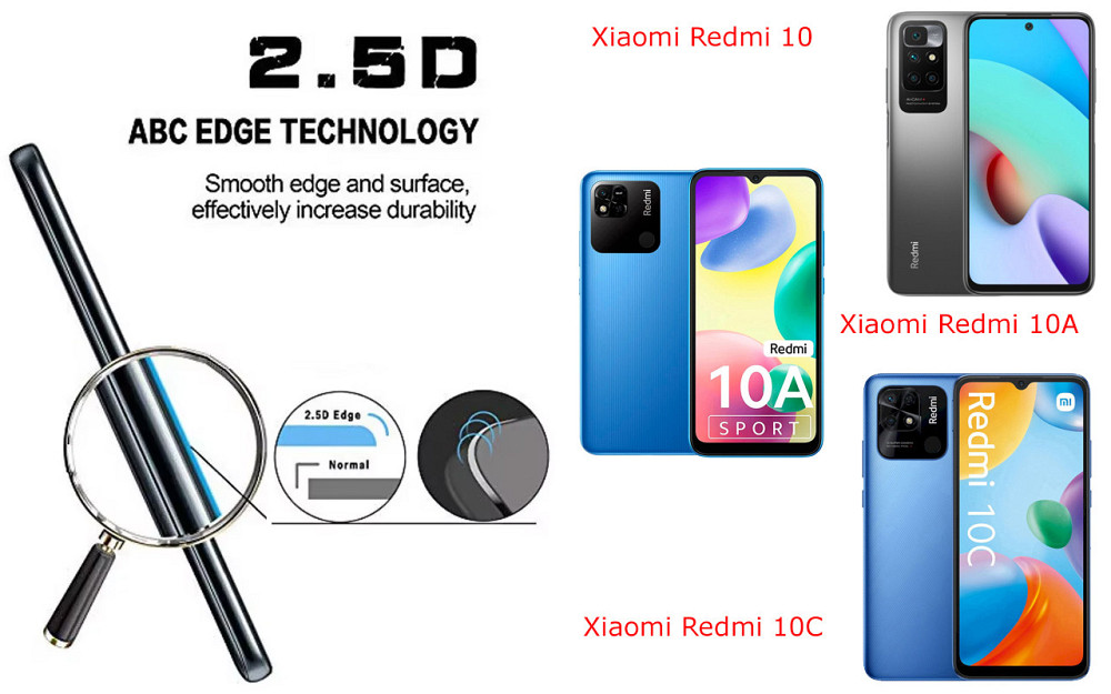 Захисне скло ArmorGlass для Xiaomi Redmi 10, 10A, 10C – стійке до подряпин та ударів Київ - фото 2