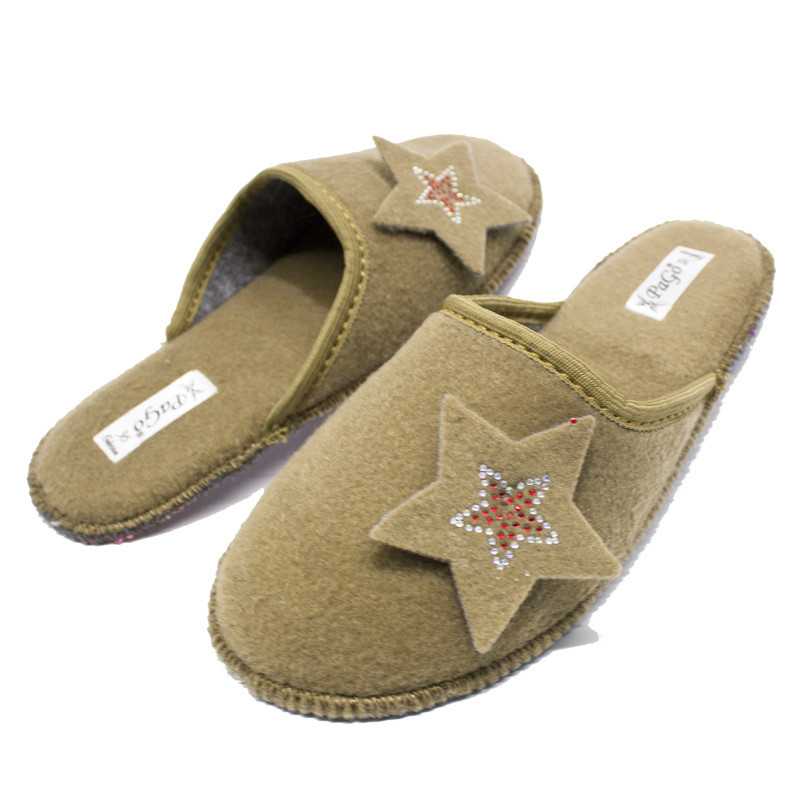 Войлочные тапочки женские паркетные PaGo 