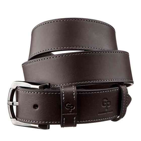 Ремінь чоловічий GRANDE PELLE 11158 джинсовий Коричневий Київ