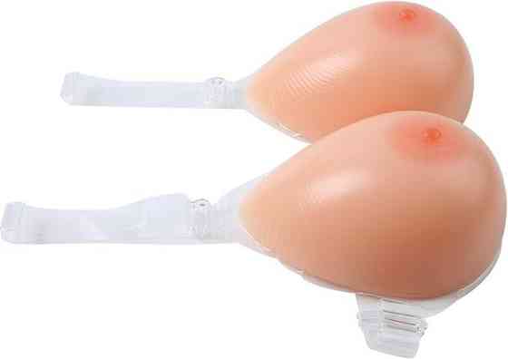 Силіконові самоклеючі протези грудей IVITA 6XL з ремінцями для бюстгальтера для підробленої мастектомії грудей Розмір F Дніпро