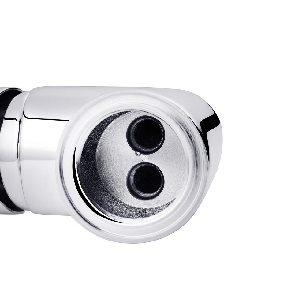 Змішувач для кухні з гнучким виливом Kroner KRP Küche - C031WHI білий/хром Київ - фото 7