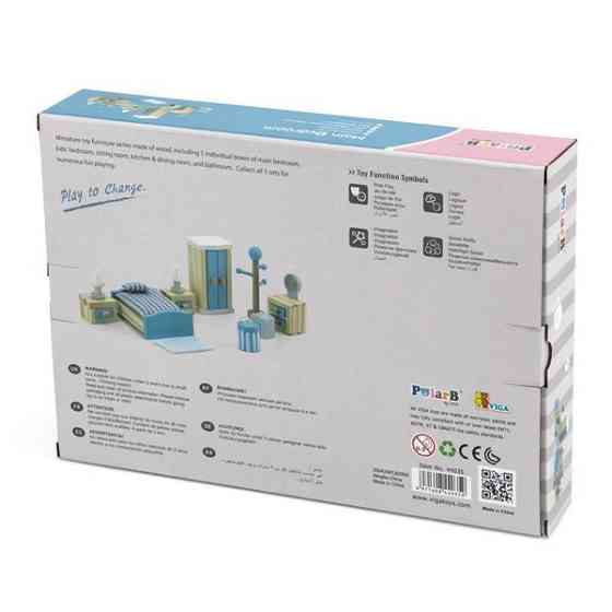 Деревянная мебель для кукол PolarB Спальня (44035) Харьков