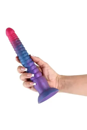 Фаллоимитатор NS Novelties Colours Stacked жидкий силикон, розово-синий, 23 см Sex Aura Киев
