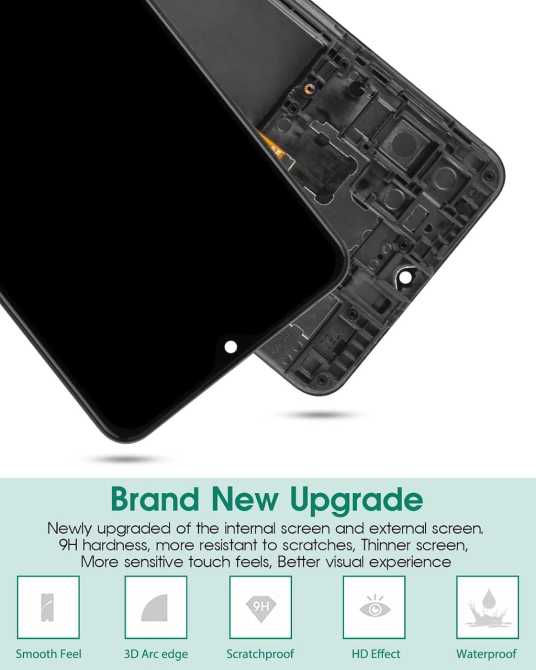 Дисплей SRJTEK для Samsung Galaxy A32 5G A326B, LCD-екран із сенсором та рамкою, чорний, комплект для ремонту Київ - фото 6