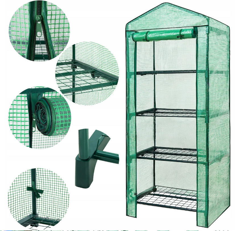 Теплиця парник з полицями Avko Garden AGH1404 (30301404) міні теплиця для балкона і тераси Київ - фото 9