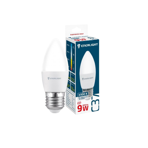 Лампа LED C37 9 Вт E27 4100К 175-275V Enerlight Житомир