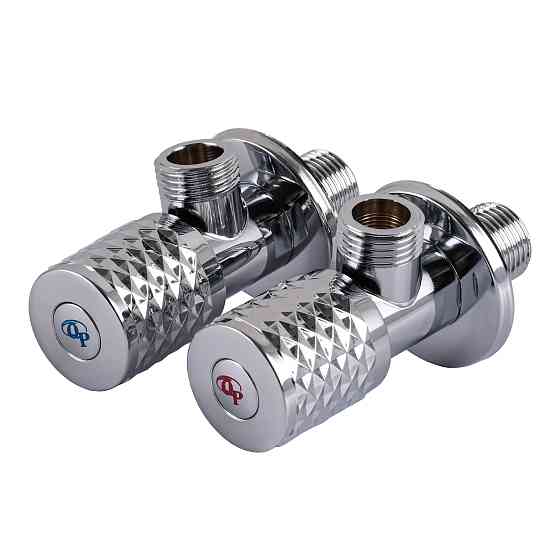 !!Набір кранів кутових кераміка PROFESSIONAL EXCLUSIVE 1/2″X1/2″ 9999 CHROME (1уп.) Тернопіль