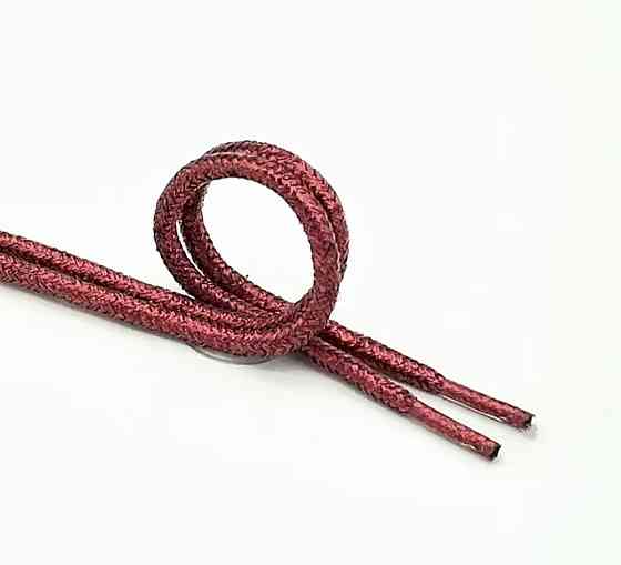 Шнурки блестящие глиттерные Красный Смела