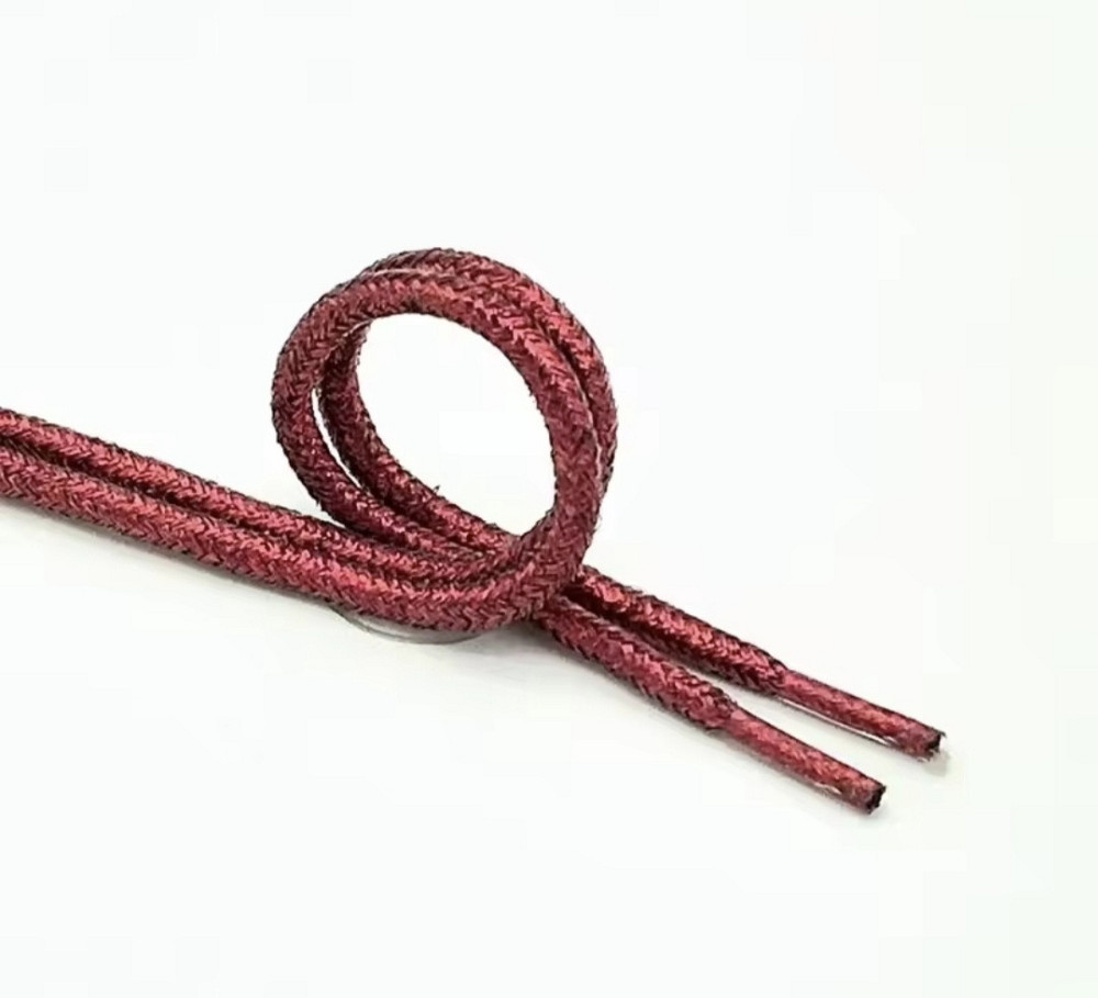 Шнурки блестящие глиттерные Красный Смела - изображение 2