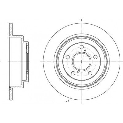 Гальмівний диск REMSA 6398.00 Вінниця - фото 1