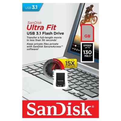 USB флеш накопичувач SanDisk 256GB Ultra Fit USB 3.1 (SDCZ430-256G-G46) Вінниця