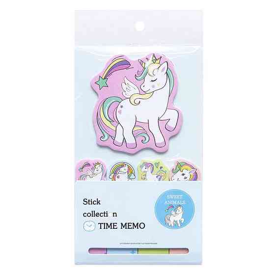Набор бумажных стикеров Единорог N7-001-2 для заметок Винница