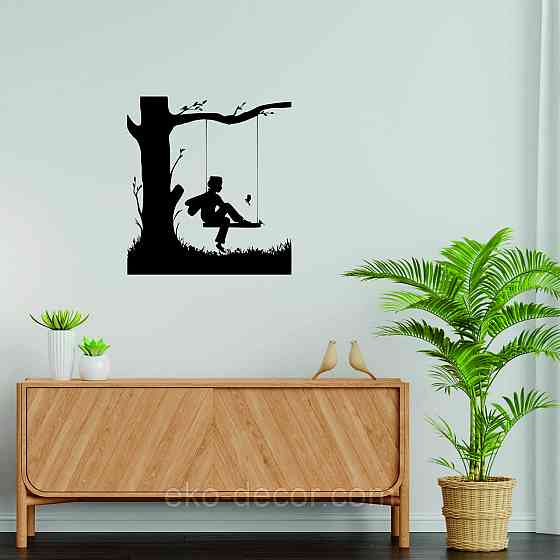 Декоративное настенное Панно «Мальчик на качеле» Декор на стену Киев