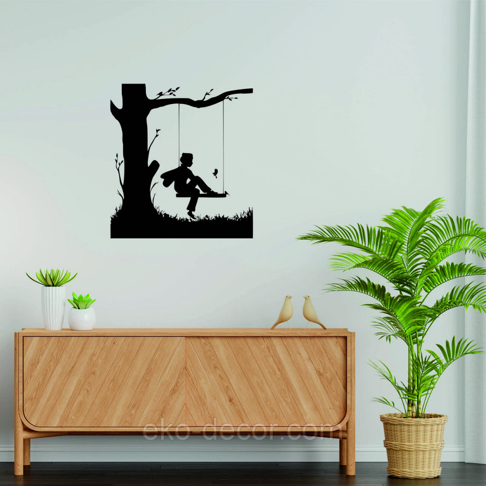 Декоративное настенное Панно «Мальчик на качеле» Декор на стену Киев - изображение 1