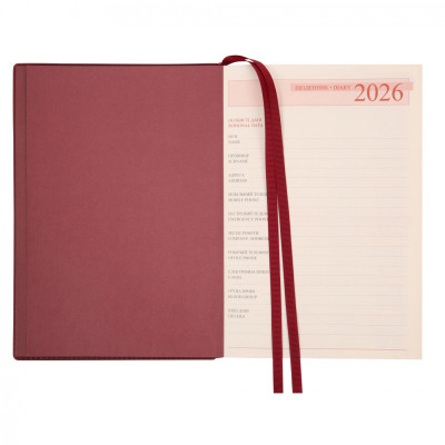 Еженедельник Leo planner А5 датированный 2026 "Credo", интегральный, бордовый, 368 страниц (252645) Винница - изображение 12