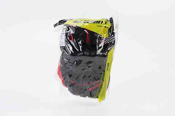 Перчатки мотоциклетні без пальців L-Чорно-Червоні, тип 2 Киев