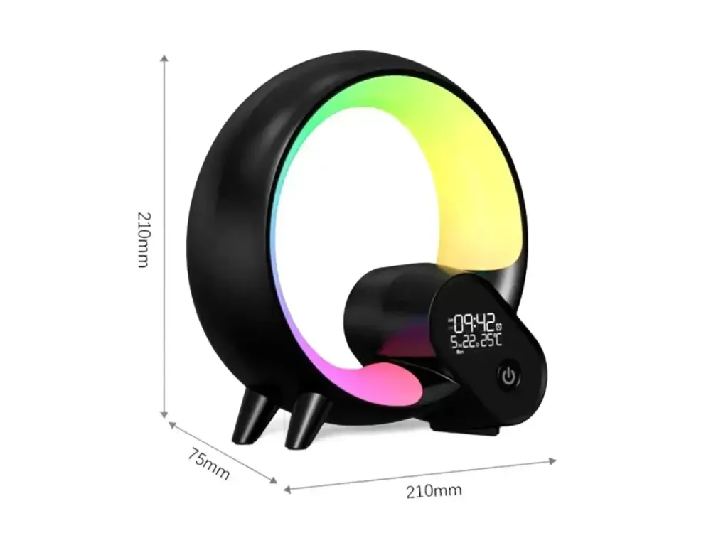 Стильна Лампа-нічник з Bluetooth-колонкою G-Smart HM-2309 з бездротовою зарядкою Одеса - фото 5