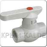 Кран кульовий поліпропіленовий Kalde ∅32 білого кольору Харків