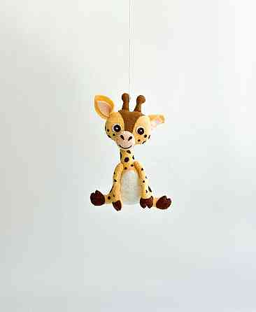 М’яка фетрова іграшка жираф ручної роботи – безпечна розвиваюча іграшка Київ