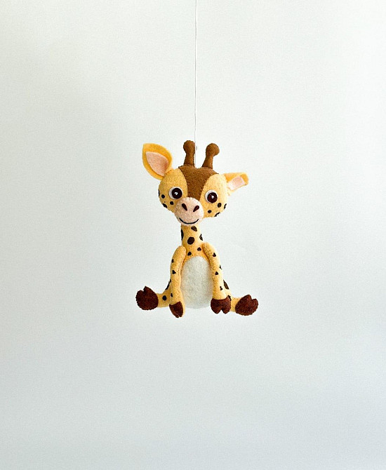 М’яка фетрова іграшка жираф ручної роботи – безпечна розвиваюча іграшка Київ - фото 3