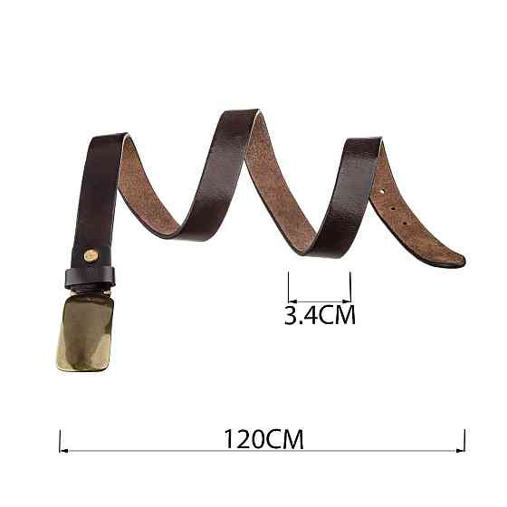 Ремень мужской автомат Vintage 20067 Коричневый Киев