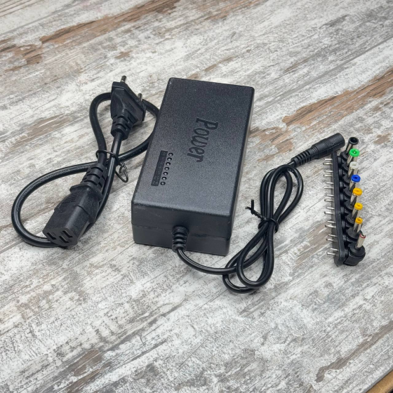 Универсальный блок питания 96 Вт, 12–24 В, до 4.5А, регулируемый адаптер с 8 сменными штекерами Киев