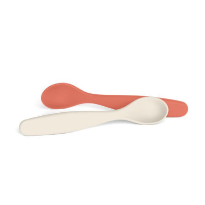 Набор детской посуды Suavinex Go natural, ложечка, красно-бежевый, 2 шт. (308049) Винница - изображение 1