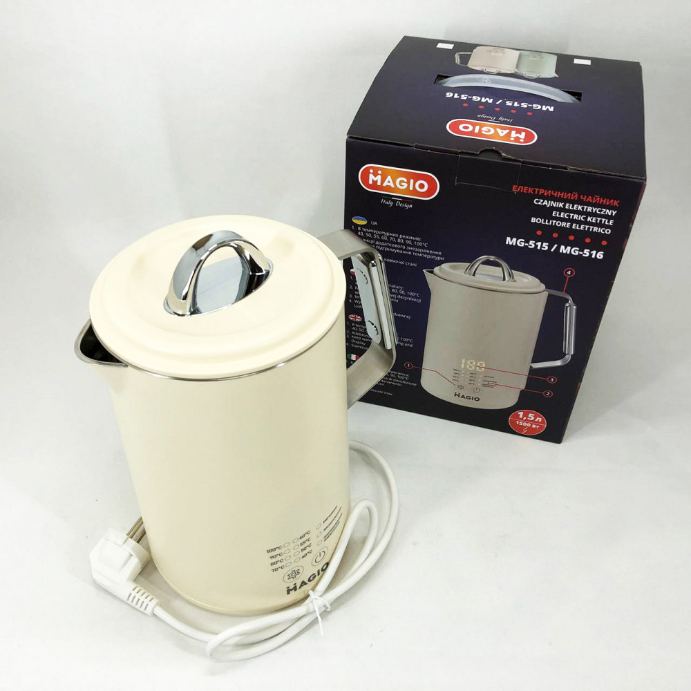 Мощный электрический чайник для дома Magio, Мощный чайник электрический, Красивый электрочайник ZY-15 Львов - изображение 9