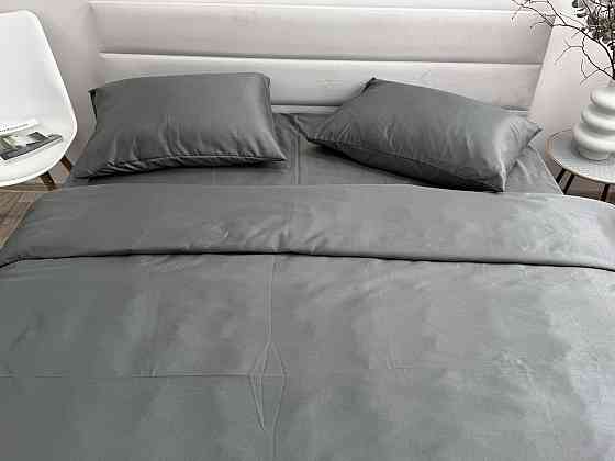 Ecotton Комплект постільної білизни Ecotton Євро 210х220 см однотонний сірий Nid Grey Коломия