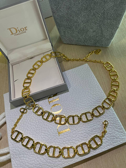 Набор колье и браслет цепочкой от Dior Одесса - изображение 9