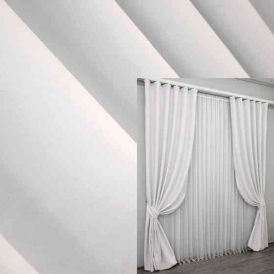 Комплект готовых штор VR-Textil Блэкаут Midnight № 1223ш Светло-серый 150х290 см 2 шт (33-0056) Киев