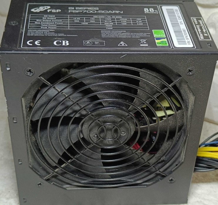 Блок питания FSP PP 750W 88 plus отличный СТАН заводская пломба! Харьков - изображение 3