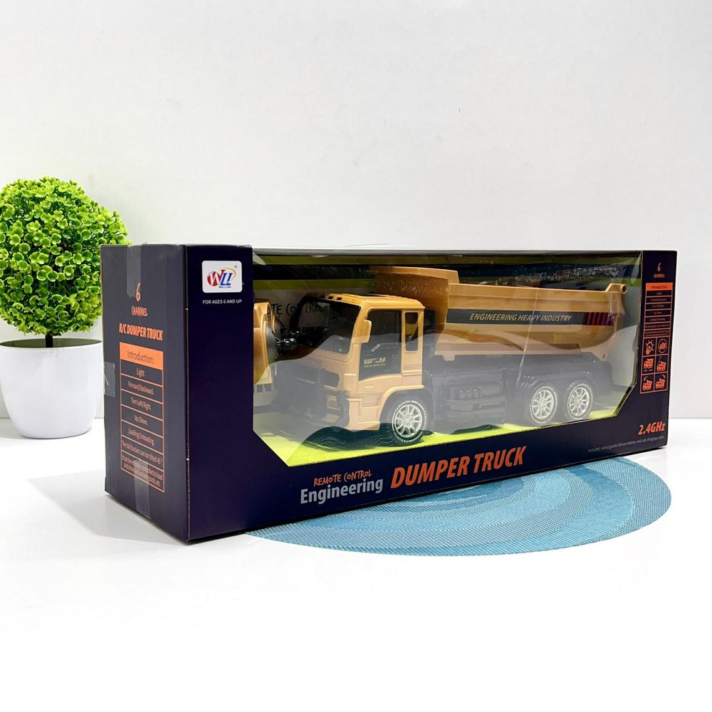 Машина самоскид на радіокеруванні світло фар 30 см Жовтий (690-A2) Чернігів - фото 9