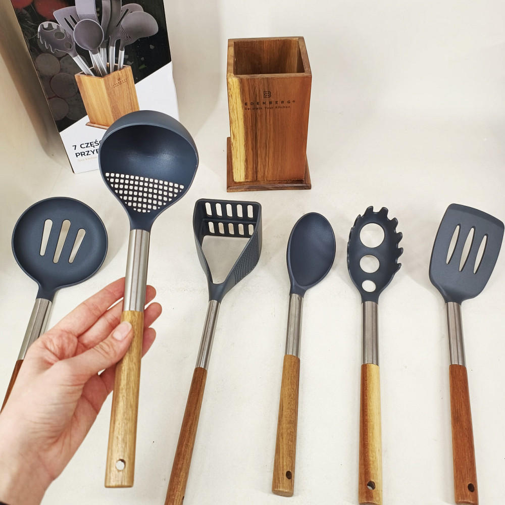 Набор кухонных предметов из силикона, Поварские принадлежности, Набор кухонной утвари силикон HP-61 Львов - изображение 7