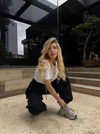 Женские стильные оверсайз брюки турецкая лакоста Одесса