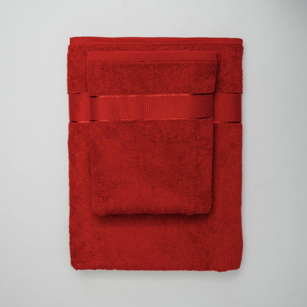 Набір Махрових рушників , Махра,Червоний, 50/90 та 70/140 Київ - фото 1