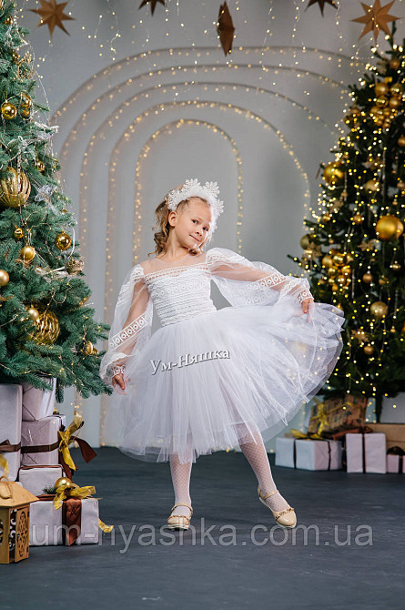 Платье Снежинка Белое нарядное платье с рукавами Кривой Рог - изображение 11