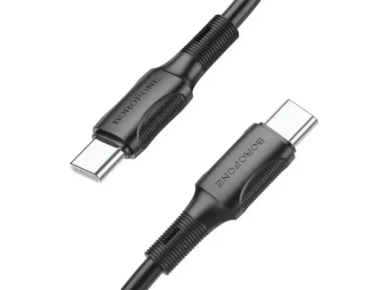 Кабель Type-C - Type-C 60Вт 1М Borofone BX80 Succeed для заряджання портативної техніки,функція швид Київ